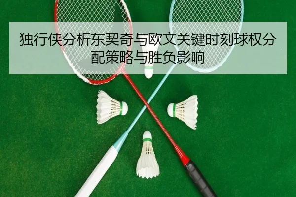 独行侠分析东契奇与欧文关键时刻球权分配策略与胜负影响